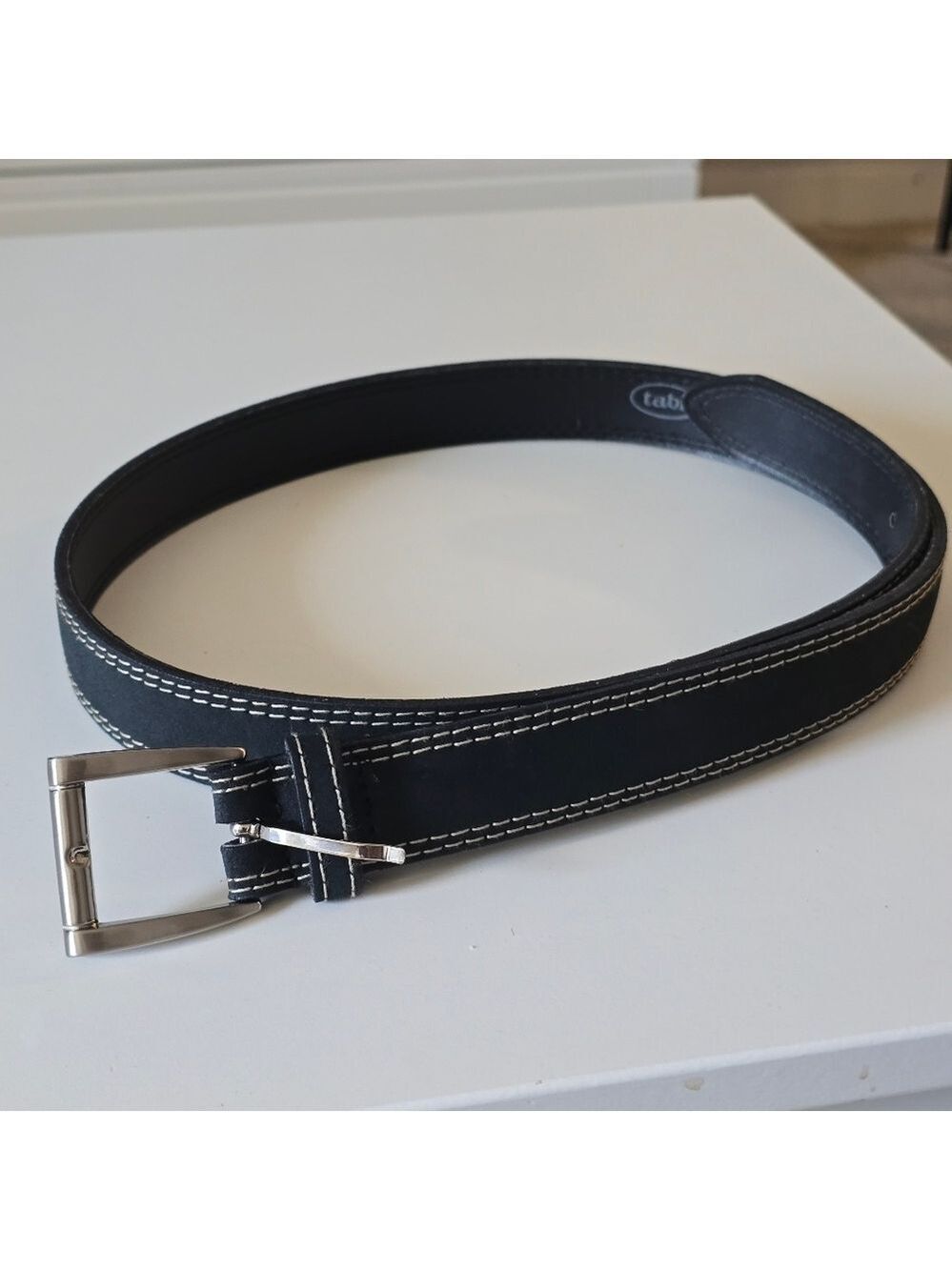 Tabi Black Leather Belt Made In Canada